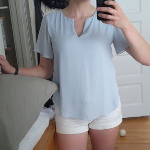 Pale blue Ann Taylor blouse
